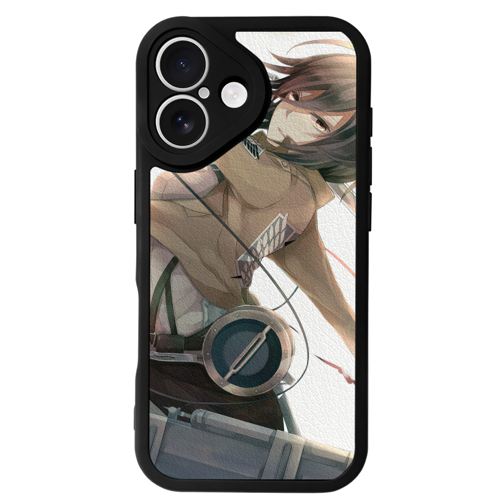 （画像用） 進撃の巨人 Attack on Titan 【iPhone 16シリーズ対応】シリコンスマホケース（レザー調） 材質：シリコン